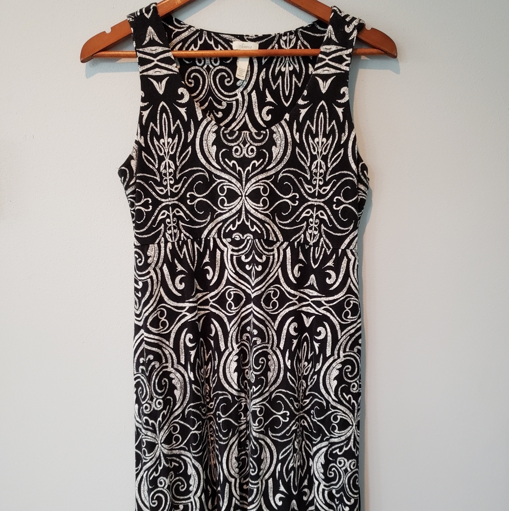 Soma Navy and White Tank Dress